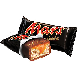 Батончик шоколадный Сникерс мини /Марс/Россия
<br>1 шт.